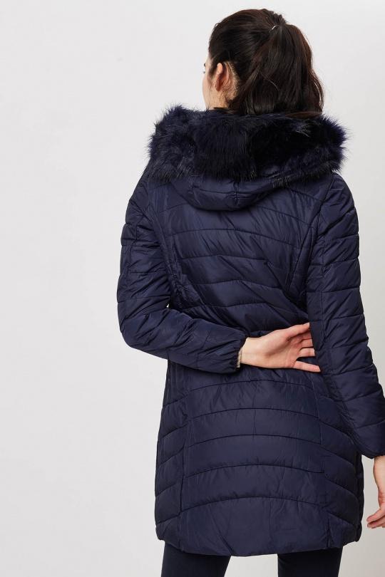 Doudounes Femme Bleu marine Attrait Paris AT8258A Efashion Paris