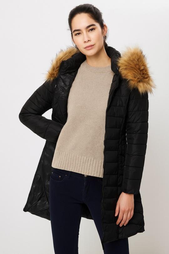 Doudounes Femme Bleu marine Attrait Paris AT8258A Efashion Paris