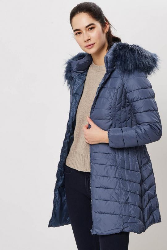 Doudounes Femme Bleu marine Attrait Paris AT8258A Efashion Paris