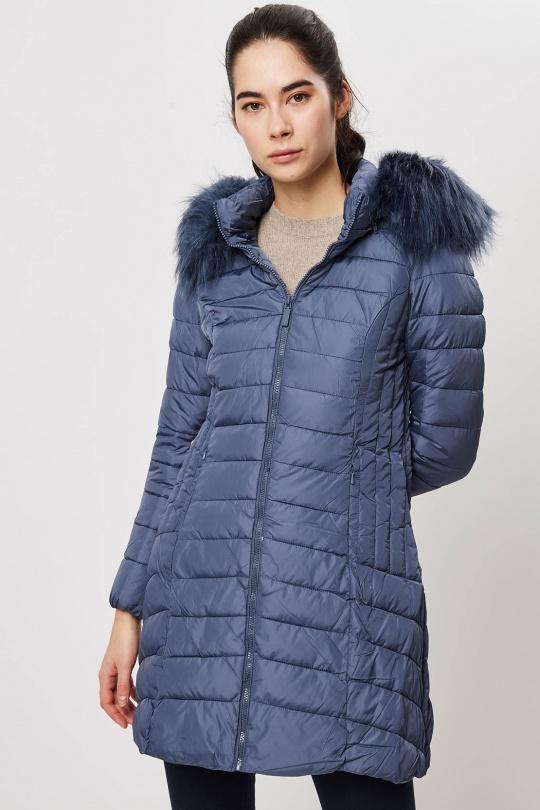 Doudounes Femme Bleu marine Attrait Paris AT8258A Efashion Paris