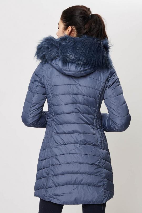 Doudounes Femme Bleu marine Attrait Paris AT8258A Efashion Paris