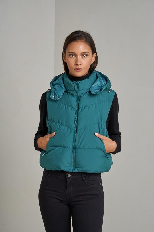 Doudounes Femme Vert Attrait Paris AT8329 Efashion Paris