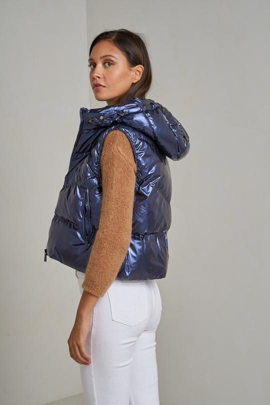 Doudounes Femme Bleu marine Attrait Paris AT8329B Efashion Paris