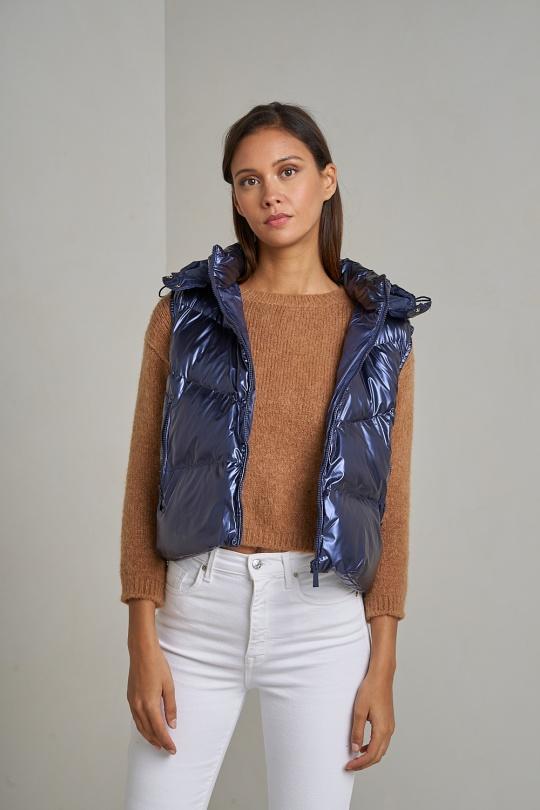 Doudounes Femme Bleu marine Attrait Paris AT8329B Efashion Paris