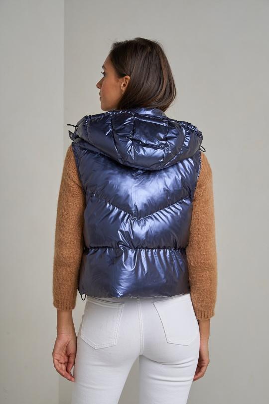 Doudounes Femme Bleu marine Attrait Paris AT8329B Efashion Paris