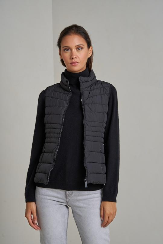 Down jackets Women Black Attrait Paris AT342 Efashion Paris