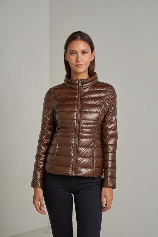 Doudounes Femme Chocolat Attrait Paris AT8089B Efashion Paris