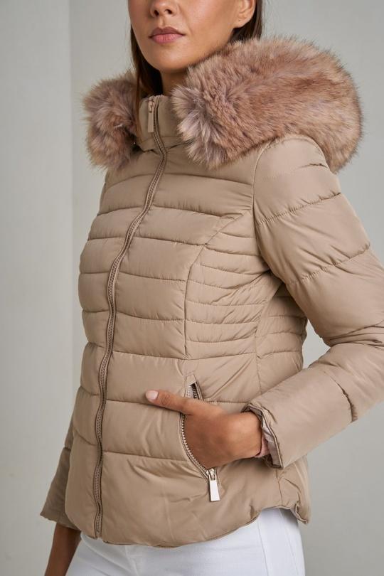 Doudounes Femme Beige Attrait Paris AT8232. Efashion Paris