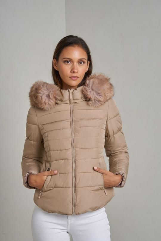 Doudounes Femme Beige Attrait Paris AT8232. Efashion Paris