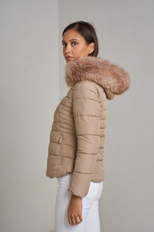 Doudounes Femme Beige Attrait Paris AT8232. Efashion Paris
