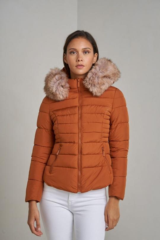 Doudounes Femme Beige Attrait Paris AT8232. Efashion Paris