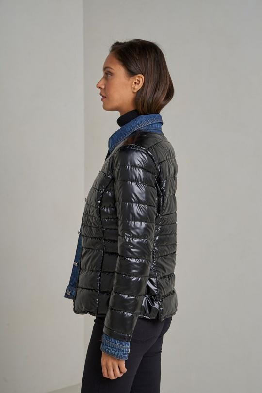 Doudounes Femme Noir Attrait Paris AT8288B Efashion Paris