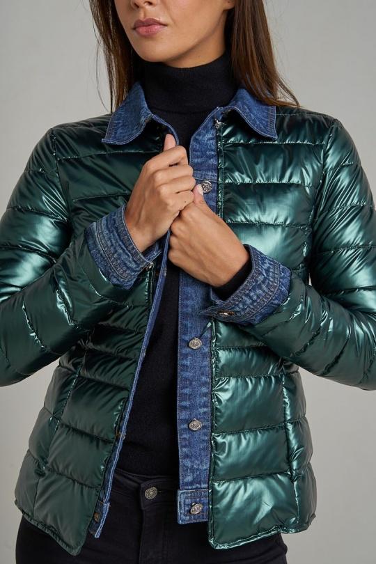 Doudounes Femme Noir Attrait Paris AT8288B Efashion Paris