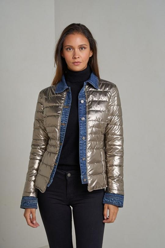 Doudounes Femme Noir Attrait Paris AT8288B Efashion Paris