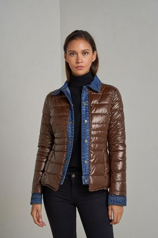 Doudounes Femme Noir Attrait Paris AT8288B Efashion Paris