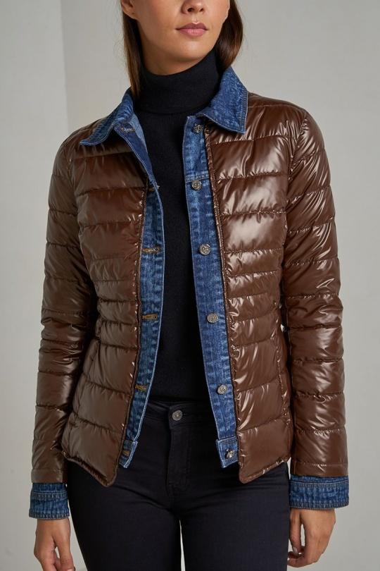 Doudounes Femme Noir Attrait Paris AT8288B Efashion Paris