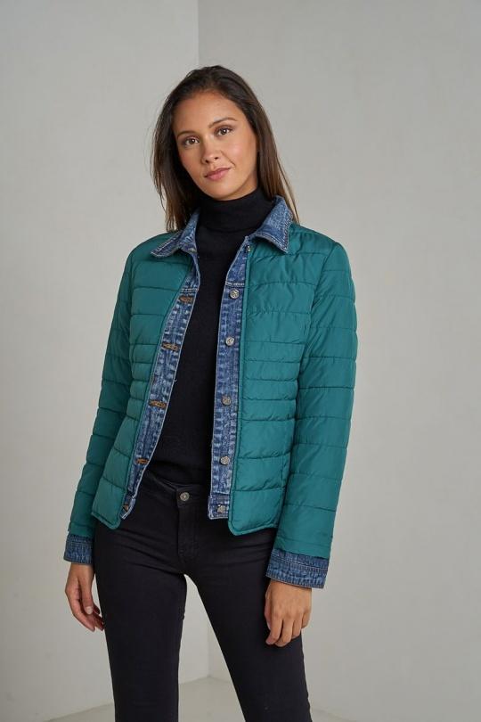 Doudounes Femme Jaune clair Attrait Paris AT8288 Efashion Paris