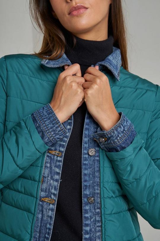 Doudounes Femme Jaune clair Attrait Paris AT8288 Efashion Paris