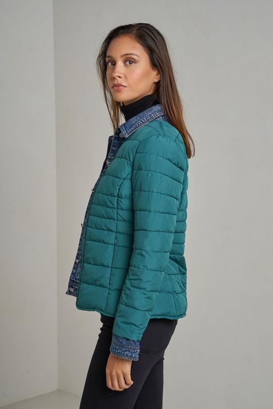 Doudounes Femme Jaune clair Attrait Paris AT8288 Efashion Paris