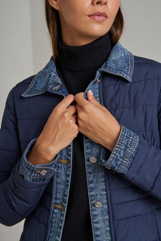 Doudounes Femme Jaune clair Attrait Paris AT8288 Efashion Paris