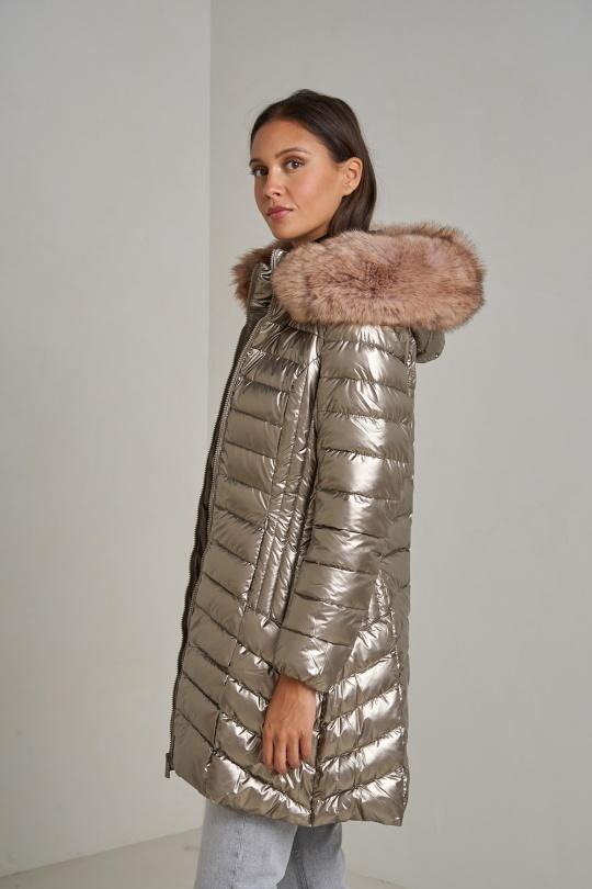 Doudounes Femme Bleu jean Attrait Paris AT8258B Efashion Paris