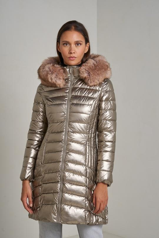 Doudounes Femme Bleu jean Attrait Paris AT8258B Efashion Paris