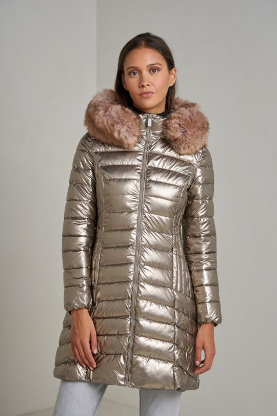 Doudounes Femme Bleu jean Attrait Paris AT8258B Efashion Paris