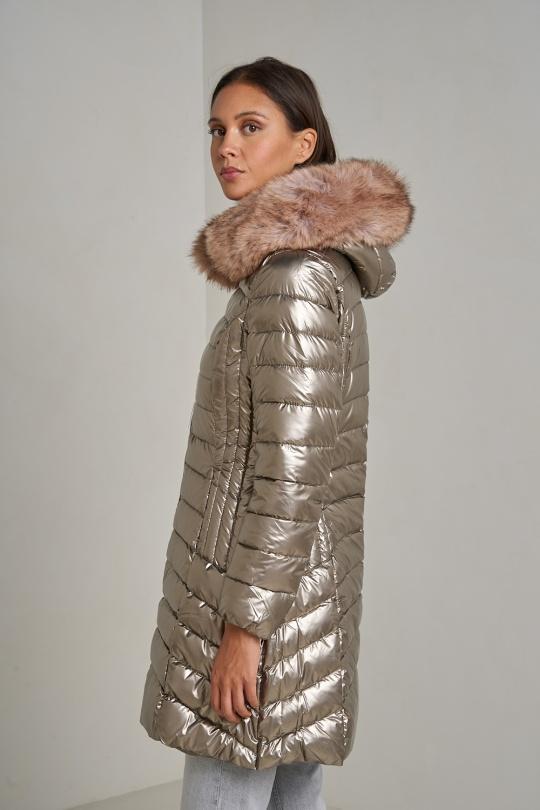 Doudounes Femme Bleu jean Attrait Paris AT8258B Efashion Paris