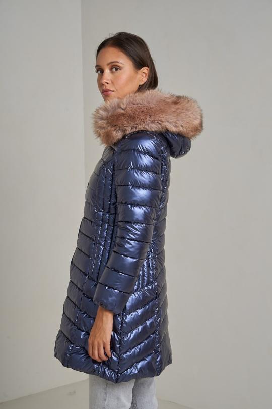 Doudounes Femme Bleu jean Attrait Paris AT8258B Efashion Paris