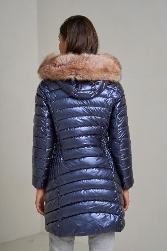 Doudounes Femme Bleu jean Attrait Paris AT8258B Efashion Paris