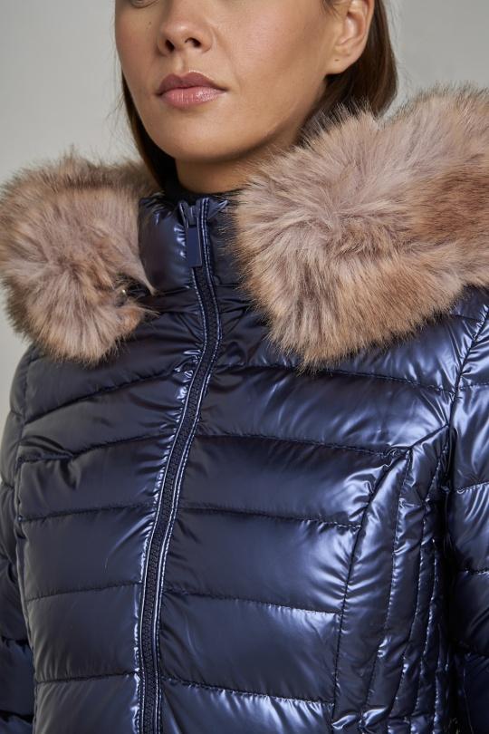 Doudounes Femme Bleu jean Attrait Paris AT8258B Efashion Paris