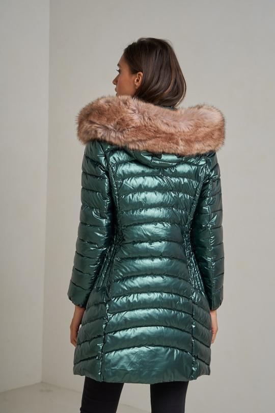 Doudounes Femme Bleu jean Attrait Paris AT8258B Efashion Paris