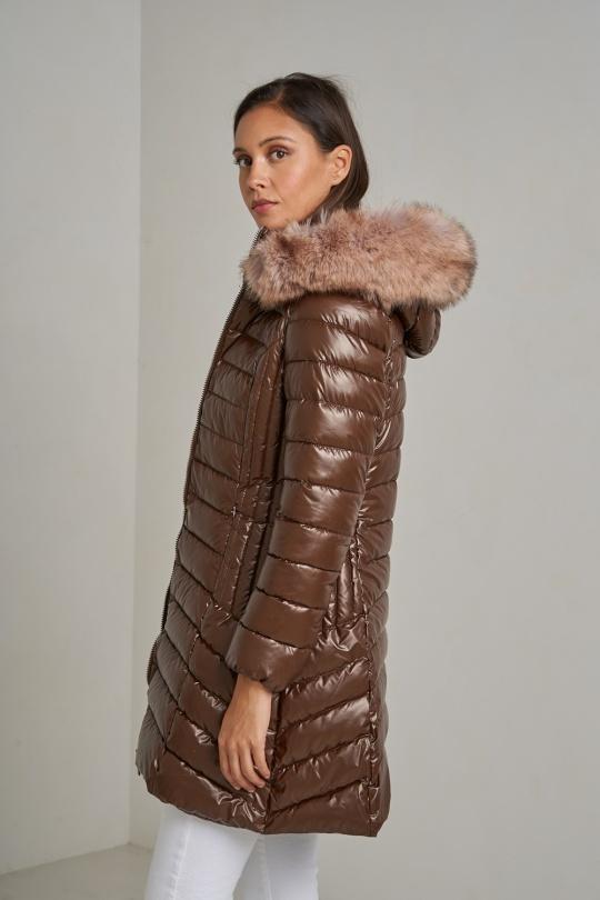 Doudounes Femme Bleu jean Attrait Paris AT8258B Efashion Paris