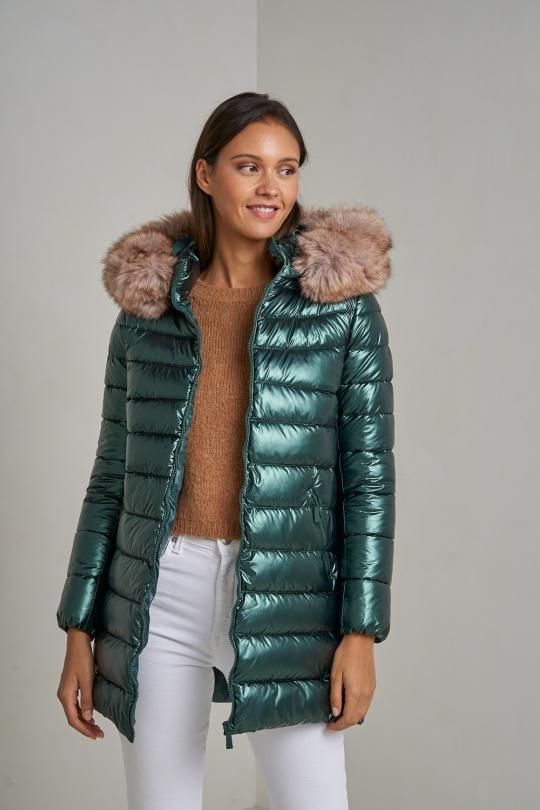 Doudounes Femme Vert sapin Attrait Paris AT8267B. Efashion Paris