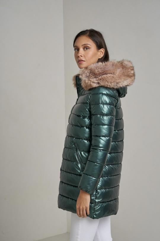 Doudounes Femme Vert sapin Attrait Paris AT8267B. Efashion Paris