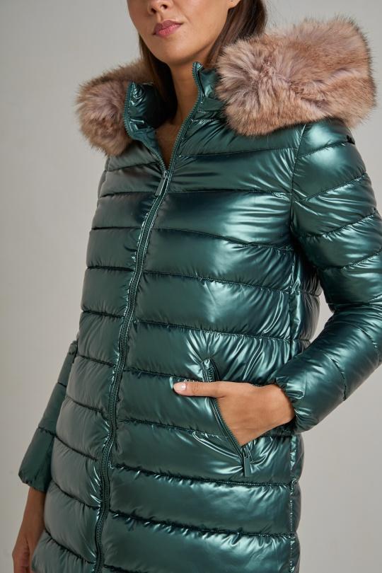 Doudounes Femme Vert sapin Attrait Paris AT8267B. Efashion Paris