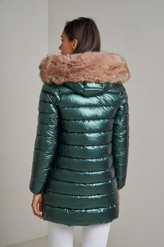 Doudounes Femme Vert sapin Attrait Paris AT8267B. Efashion Paris