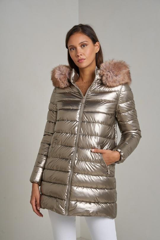 Doudounes Femme Vert sapin Attrait Paris AT8267B. Efashion Paris