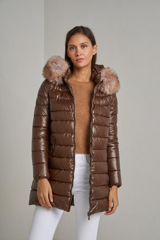 Doudounes Femme Vert sapin Attrait Paris AT8267B. Efashion Paris