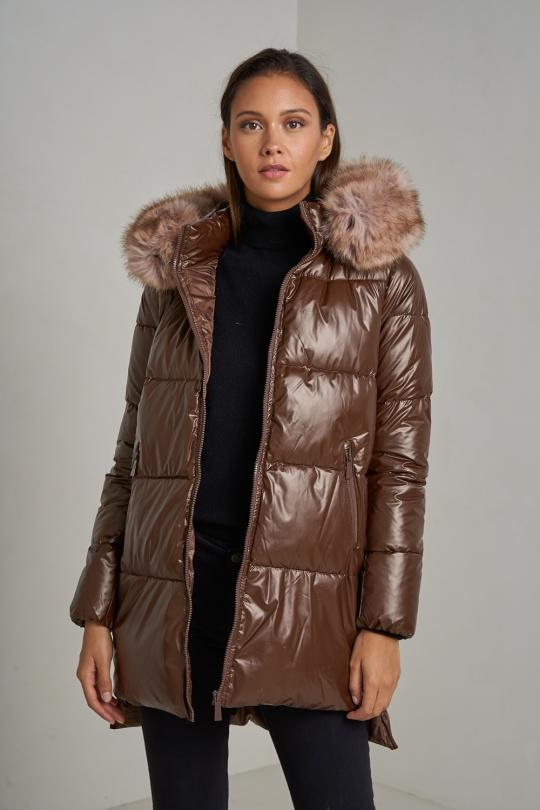 Doudounes Femme Vert Attrait Paris AT8332B Efashion Paris