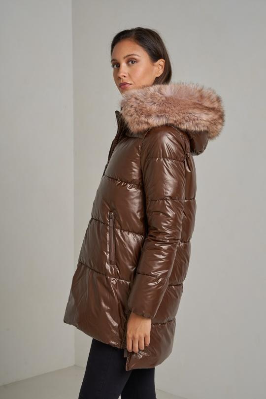 Doudounes Femme Vert Attrait Paris AT8332B Efashion Paris