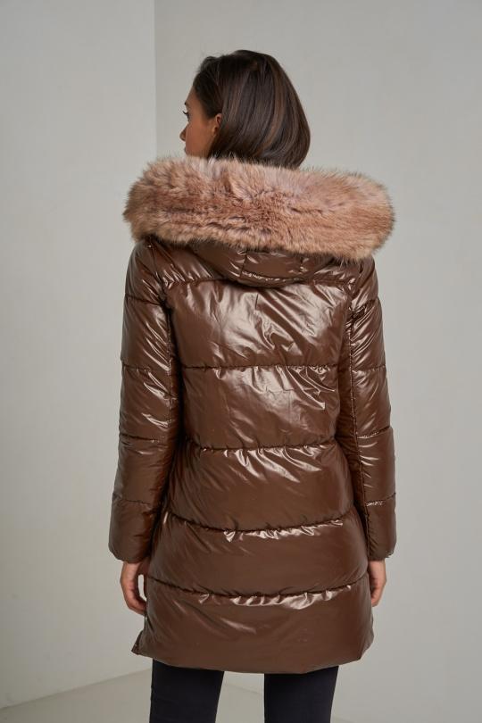 Doudounes Femme Vert Attrait Paris AT8332B Efashion Paris