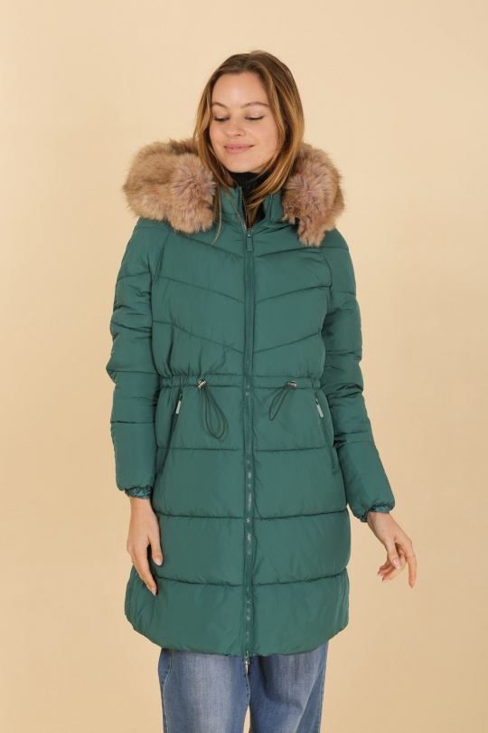 Doudounes Femme Vert Attrait Paris AT8338 Efashion Paris