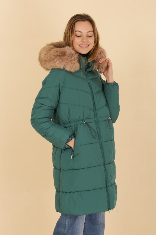 Doudounes Femme Vert Attrait Paris AT8338 Efashion Paris