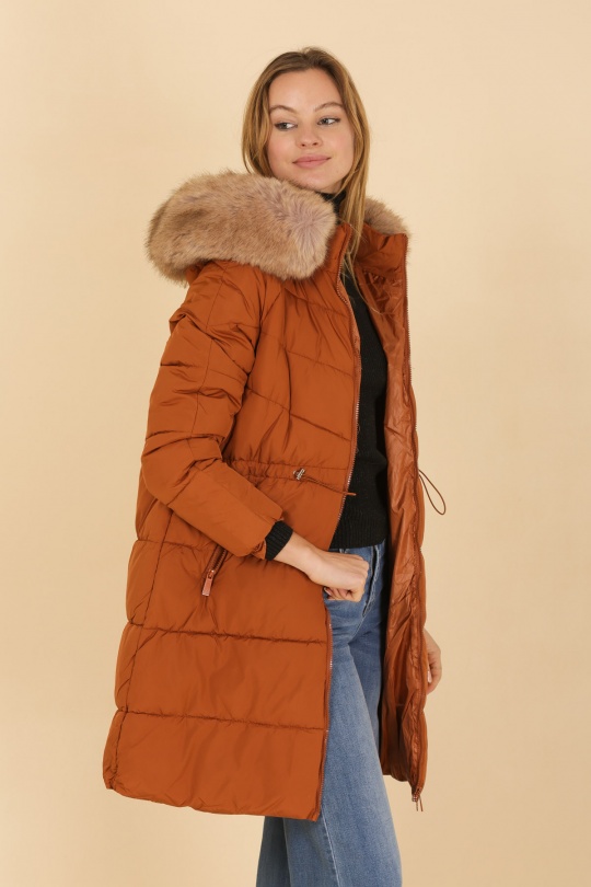 Doudounes Femme Vert Attrait Paris AT8338 Efashion Paris