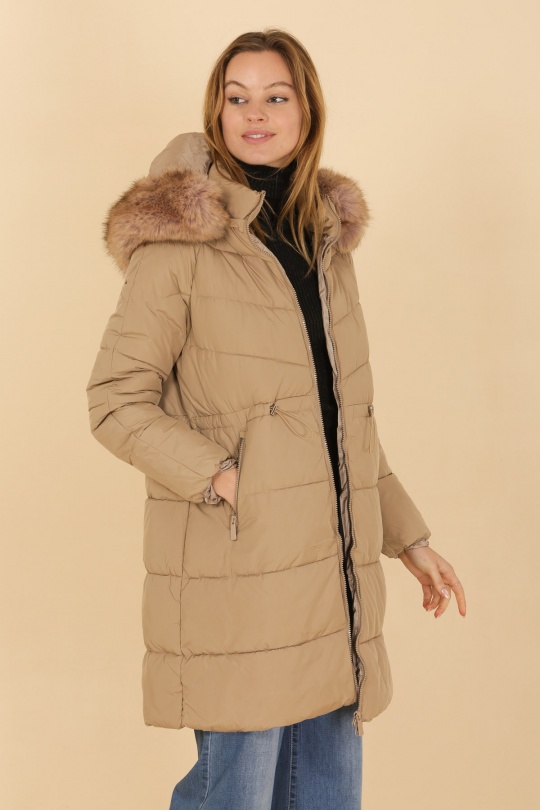 Doudounes Femme Vert Attrait Paris AT8338 Efashion Paris