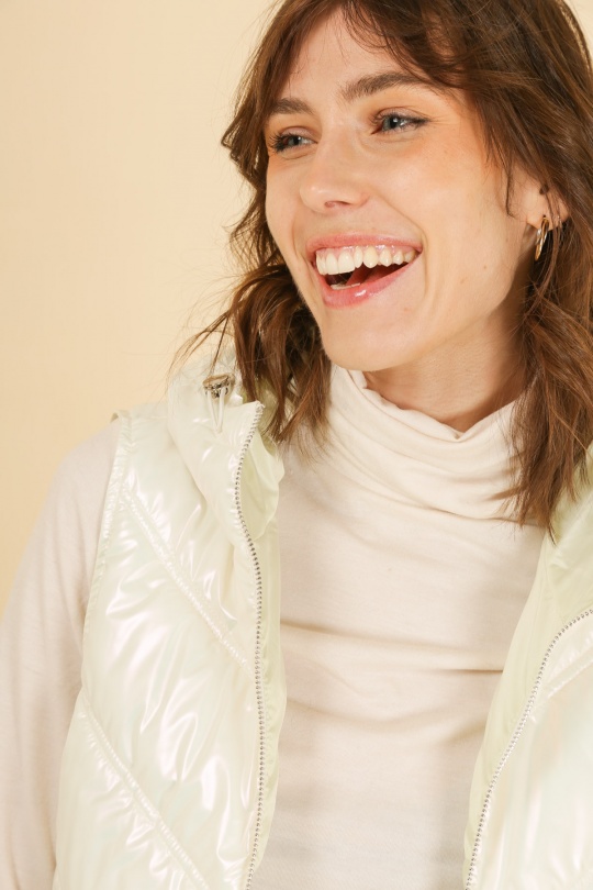 Doudounes Femme Blanc Attrait Paris AT8366B Efashion Paris