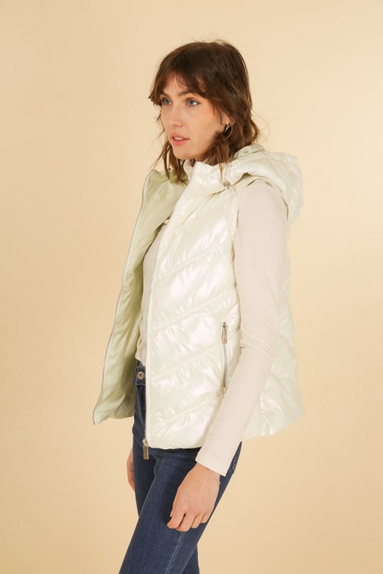 Doudounes Femme Blanc Attrait Paris AT8366B Efashion Paris