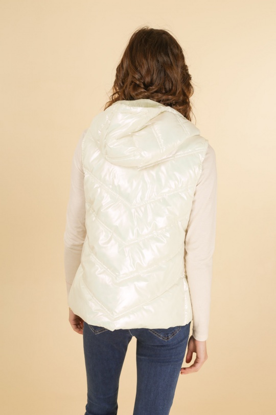 Doudounes Femme Blanc Attrait Paris AT8366B Efashion Paris