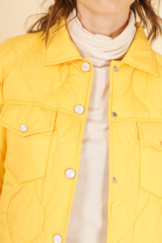 Doudounes Femme Jaune Attrait Paris AT8372 Efashion Paris